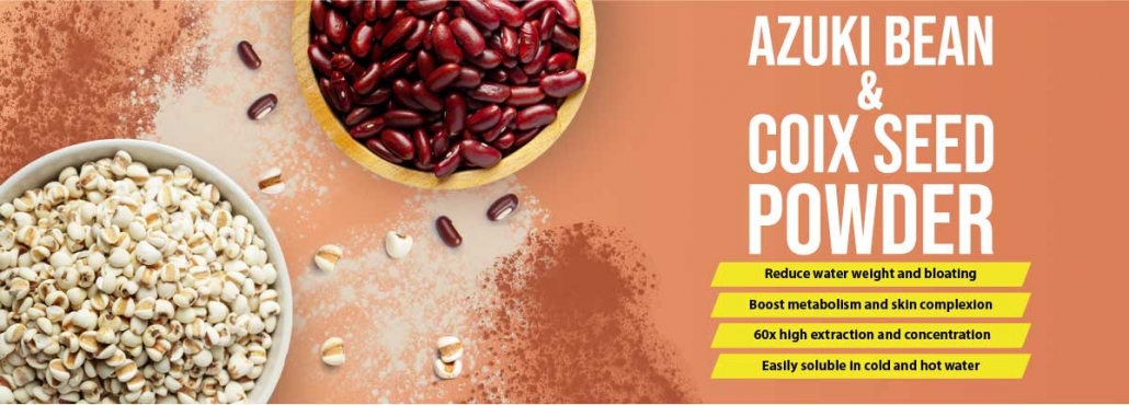 Manufacturer of red bean and coix seed extract powder in bulk and wholesale