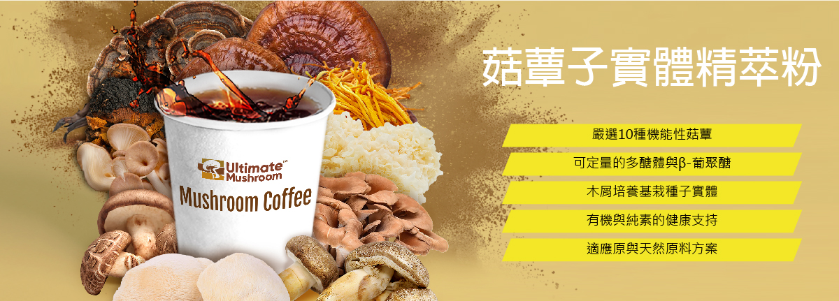 潔淨(jìng)與非基因改造的菇蕈萃取粉末原料剃根，提供大量批發(fā)與採購