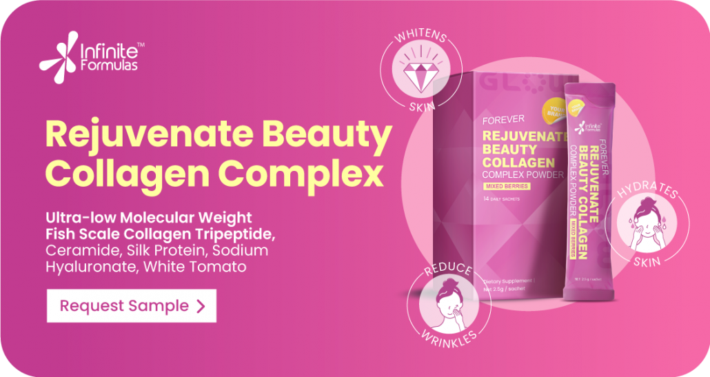 Private-lable collagen factory, collagen product formula inculding 500Da Low molecular weight fish collagen peptide
